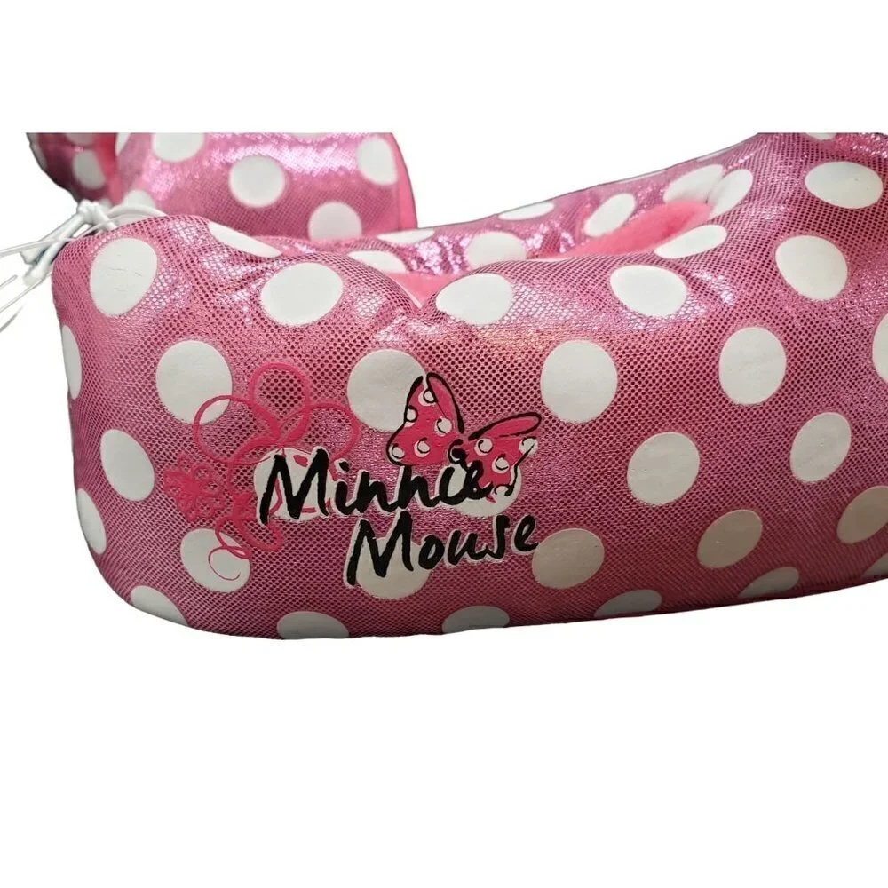 NWT Minnie Mouse Slippers Girls Size 9/10 11/12 Disney Junior Polka Dots NEW - Picture 6 of 9